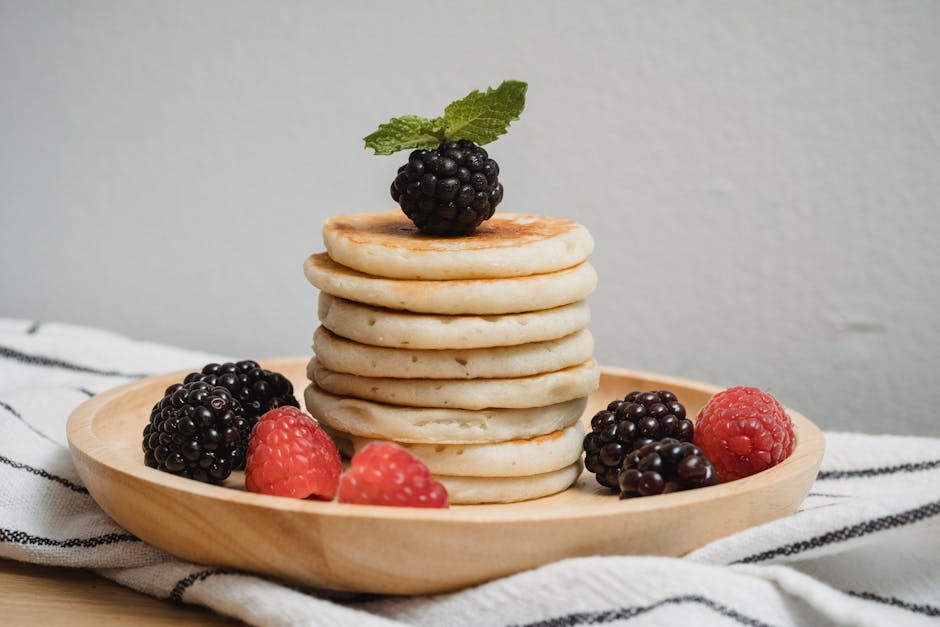 Oatmeal Pancakes with Berries