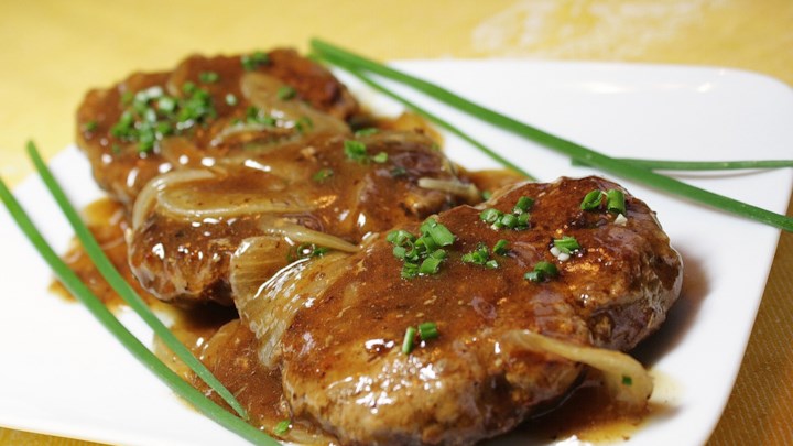 Hamburger Steak with Onions and Gravy