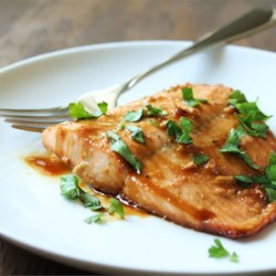 Baked Salmon with Maple Glaze