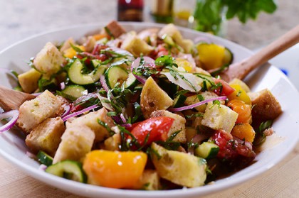 Roasted Vegetable Panzanella Salad